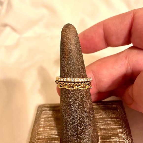 Three's Not a Crowd Stacking Ring Trio - Picture 3 of 3